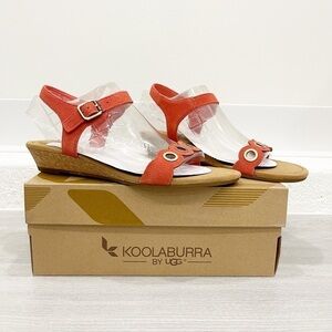 Koolaburra Ugg Leira Scalloped Wedge Sandal 9.5
